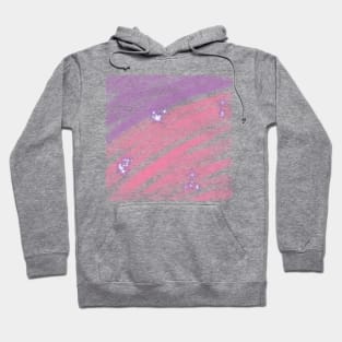 Pink Marron watercolor glitter sparkle art Hoodie